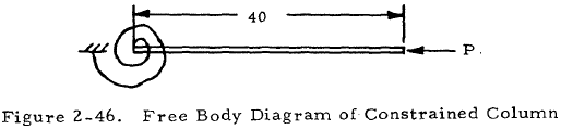 Free Body Diagram of Constrained Column