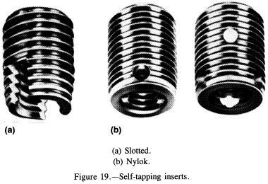 Self-tapping inserts