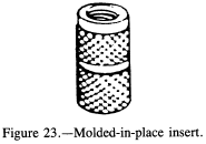 Molded-in-place insert