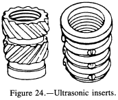 Ultrasonic inserts