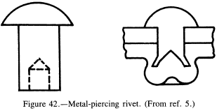 Metal-piercing rivet